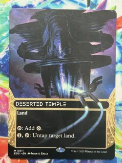 MTG Deserted Temple (11) (Borderless) (11) | NM | Edge of Eternities (EOS) - Image 1