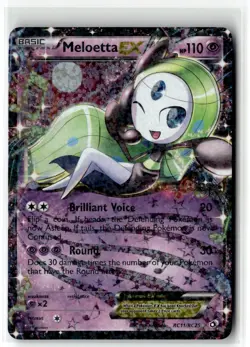 Meloetta EX ⭐ RC11/113 Holo Rare Legendary Treasures 2013 Pokemon NM - Image 1