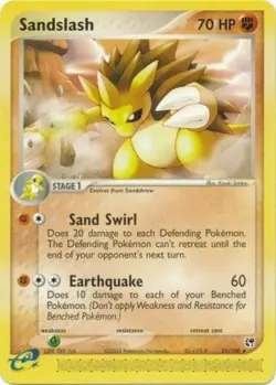 Sandslash - 21/100 - Rare NM, English Pokemon EX Sandstorm - Image 1