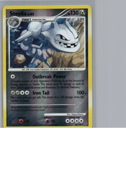 Steelix LV.63 28/100 Stormfront Reverse Holo Rare 2008 Pokemon TCG Card - Image 1