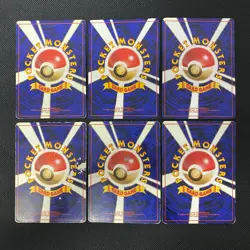 Base Set 1996 Normal Card Set of 6 Japanese Pokemon Card Old Back s007427 - Image 2