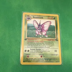 Pokemon Venomoth 1st Edition Rare Regular 29/64 Jungle 70HP Stage 1 - Image 1