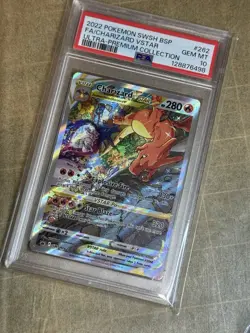 2022 POKEMON SWSH ULTRA-PREMIUM COLLECTION FULL ART/CHARIZARD VSTAR PSA 10 - Image 2