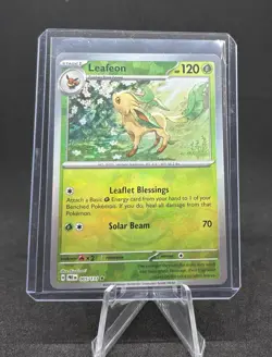 Pokemon TCG Leafeon (Poke Ball Pattern) Rare SV: Prismatic Evolutions 005/131 NM - Image 1