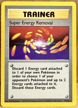 Super Energy Removal 79/102 Pokemon TCG Base Set Unlimited Trainer Card Rare LP - Image 1