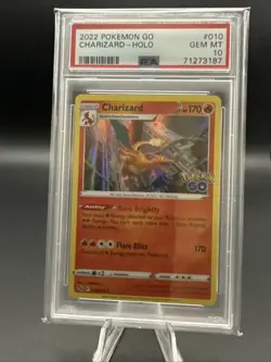 2022 Pokemon Go Charizard Holo #010/078 Gem Mint PSA 10 - Image 1