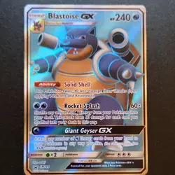 The Pokemon Company Blastoise GX Full Art Promo Holo SM189 240 HP Pokemon Card - Image 1