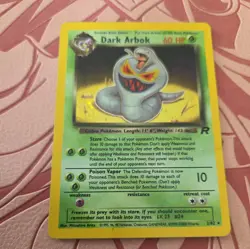 Vintage Wotc Pokemon TCG | Dark Arbok Holo Card 2/82 | Team Rocket LP - Image 1