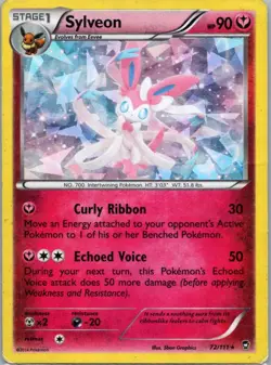 Pokemon TCG Sylveon 72/111 Furious Fists Holo HP - Image 1