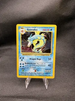 Pokemon TCG Gyarados 6/102 Base Set Holo Rare Unlimited - Image 1