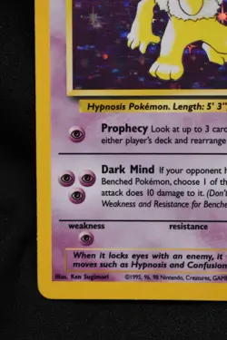 Hypno 8/62 LP Fossil Holo Unlimited Pokemon TCG - Image 5