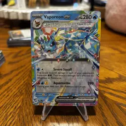 Pokemon Vaporeon ex 023/131 Sv: Prismatic Evolutions Holo - Image 1