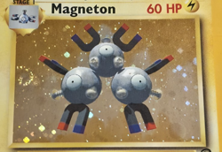 Magneton 9/130 Holo SWIRL Pokemon Base Set 2 MP - Image 3