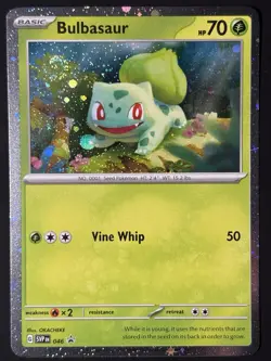 2x Swirls 🌀 Bulbasaur 046 Cosmos Holo Rare Pokemon TCG Black Star Promo NM - Image 1