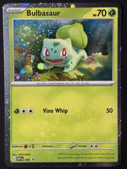 2x Swirls 🌀 Bulbasaur 046 Cosmos Holo Rare Pokemon TCG Black Star Promo NM - Image 2
