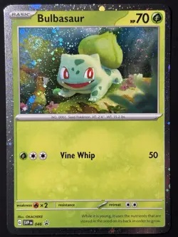 2x Swirls 🌀 Bulbasaur 046 Cosmos Holo Rare Pokemon TCG Black Star Promo NM - Image 3