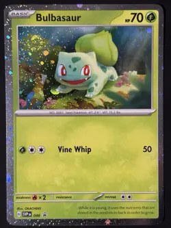 2x Swirls 🌀 Bulbasaur 046 Cosmos Holo Rare Pokemon TCG Black Star Promo NM - Image 5