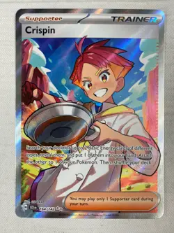 Crispin - 164/142 - Pokemon Stellar Crown Full Art Trainer Ultra Rare Holo NM - Image 1