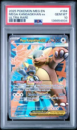 Pokemon TCG Mega Kangaskhan EX 164 /132- SIR- Mega Evolutions 2025 - PSA 10 - Image 1