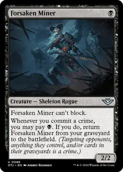 NM Foil Forsaken Miner, MTG, OTJ, Magic the Gathering, 88 - Image 1