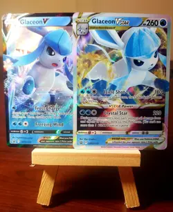 ❄Pokemon TCG ❄ Glaceon V & VSTAR - SWSH 196 & 197 Sword & Shield Promo Set NM - Image 1
