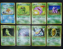 Pokemon card Base Set LOT 60 Old Back Japanese Charmander Pikachu Magikarp etc - Image 5