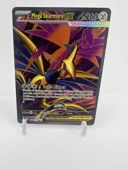 Pokemon TCG Mega Skarmory Ex Ultra Rare Full Art 106/88 Near Mint ME03 - Image 1