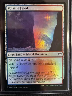 MTG Magic the Gathering Volatile Fjord (273/285) Kaldheim - Image 1