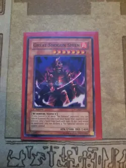 YUGIOH GREAT SHOGUN SHIEN STON-EN013 SUPER 1ST ED NM - Image 1