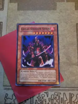 YUGIOH GREAT SHOGUN SHIEN STON-EN013 SUPER 1ST ED NM - Image 2
