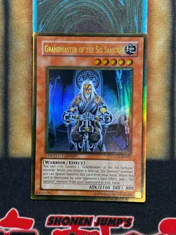 Yugioh Grandmaster Of The Six Samurai GLD1-EN026 Gold Rare Limited Edition LP - Image 1