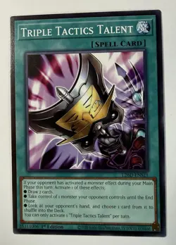 1x Triple Tactics Talent 1st Edition Common L26D-ENX21 Yu-Gi-Oh! - Image 1