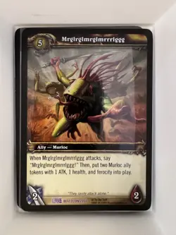 World of Warcraft WoW TCG Blizzcon 2007 Murloc Promo - Mrglrglmrglmrrrlggg - Image 1