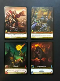 World of Warcraft WoW TCG Drums of War Promo Extended Art Promo Bundle (4 Cards) - Image 1
