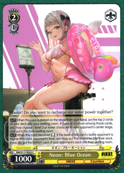 Neon: Blue Ocean - Nikke NIK/S117-E023 C - Weiss Schwarz TCG Card - Image 1