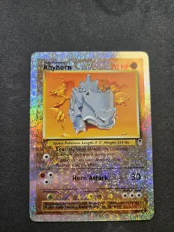Pokemon Card - Rhyhorn 90/110 - Legendary Collection - Reverse Holo - Image 1