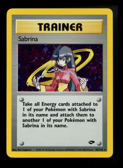 #2 Sabrina 20/132 Gym Challenge 2000 Holo Rare WOTC Pokemon Card TCG - Image 1