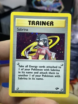 #2 Sabrina 20/132 Gym Challenge 2000 Holo Rare WOTC Pokemon Card TCG - Image 3