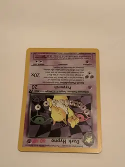 Pokemon TCG Dark Hypno TCG Holo Rare Card 9/82 Unlimited Team Rocket CLEAN - NM - Image 3