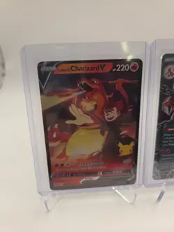 Pokemon TCG Lance's Charizard v SWSH133 Promo Card Celebrations Charizard ex 196 - Image 2