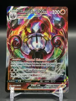 Chandelure Vmax 040/264 Fusion Strike NM Full Art Ultra Rare Pokemon Card - Image 1