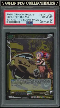PSA 10 ⭐ Explorer Bulma Event Pack 3 Promo Card Super DBS Z DBZ Heroes - Image 1