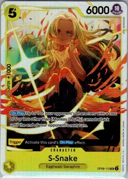 S-Snake OP08-112 SR English Two Legends - One Piece Card - NM - Image 1