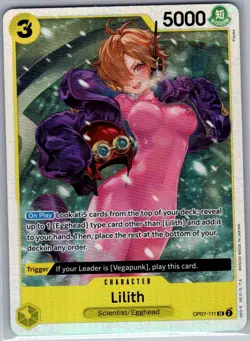 Lilith OP07-111 SR English 500 Years in the Future - One Piece Card - NM - Image 1