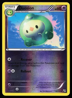 Duosion 56/114 Uncommon Reverse Holo Black and White Pokemon Card - Image 1