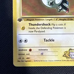 1st Edition Lt. Surge's Magnemite - Gym Heroes - #80/132 - Vintage Pokemon Card - Image 4