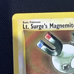 1st Edition Lt. Surge's Magnemite - Gym Heroes - #80/132 - Vintage Pokemon Card - Image 5