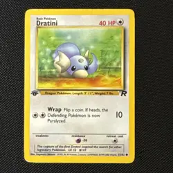 Dratini 53/82 Team Rocket 1st Edition Common Pokemon Card - Image 1
