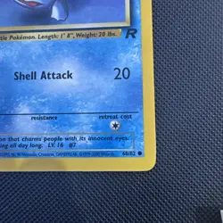 Pokemon Card Squirtle 68/82 1st Edition Team Rocket NM - Image 3