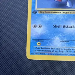 Pokemon Card Squirtle 68/82 1st Edition Team Rocket NM - Image 4